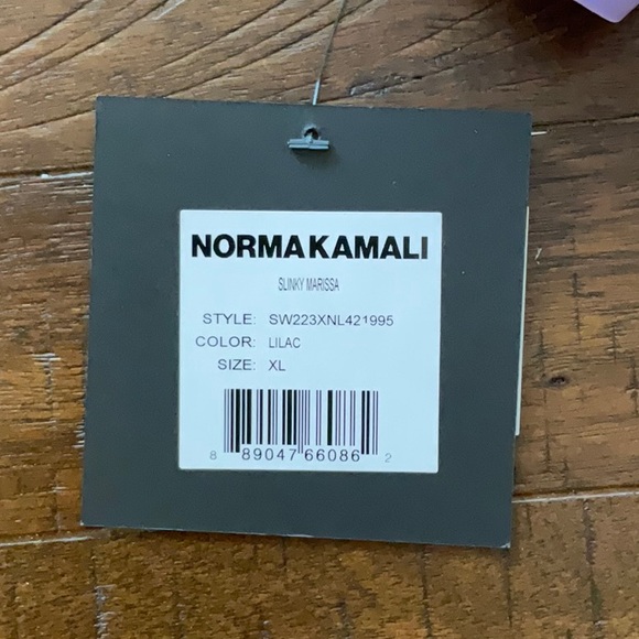 Norma Kamali Slinky Marissa One Piece Size XL in Purple NWT - Picture 11 of 11